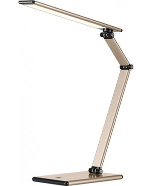 Schreibtischleuchte Alu.gold H.410mm m.Standfuß u.4-Stufen-Dimmer m.LED