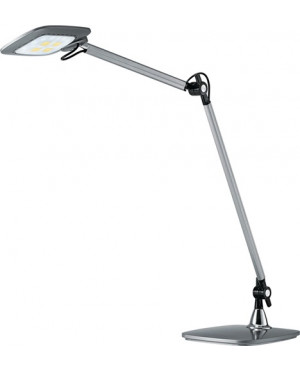 Schreibtischlampe Alu.silber m.Standfuß m.LED