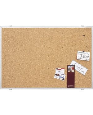Korktafel B900xH600mm natur m.Aluminiumrahmen MAGNETOPLAN