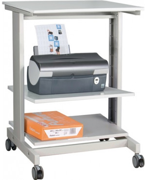 PC-Arbeitstisch H670xB600xT500mm lichtgrau fahrbar