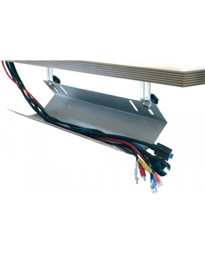 Kabelkanal B760xT185xH100mm silber f.Schreibtisch