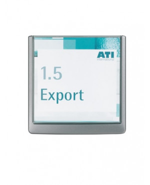 Tür-/Infoschild B149xH148,5mm Sichtfenster Plexiglas Rücken ABS graphit DURABLE
