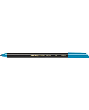 Fasermaler 1200 colourpen metallic blau metallic Strich-B.1-3mm Rundspitze