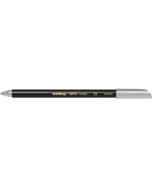 Fasermaler 1200 colourpen metallic silber metallic Strich-B.1-3mm Rundspitze