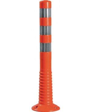 Sperrpfosten Polyurethan orange/weiß D.80mm z.Aufschr.m.Befestigungsmat.H.750mm