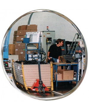 Kontroll-/Sicherheitsspiegel D.800mm Rückw.schwarz m.Halterung 15m SPL