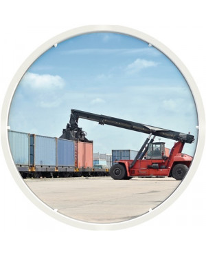 Verkehrsspiegel HxBmm D.800mm Kunststoff,weiß 22m