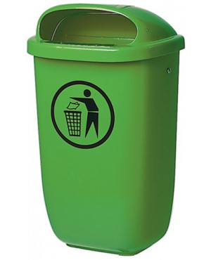 Abfallbehälter H650xB395xT250mm 50l grün SULO