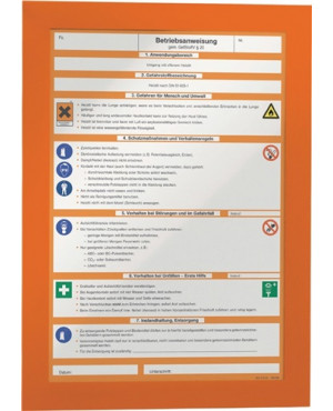 Magnetrahmen DIN A4 orange selbstklebende Rückenfolie 2 St./VE DURABLE