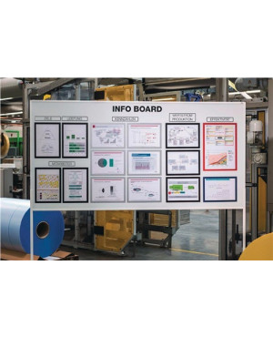 Magnetrahmen DIN A4 rot magnethaftend 5St./Btl.DURABLE