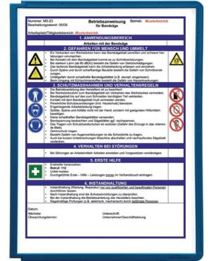 Sichttafel PP m.Profilrahmen schwarz DIN A4 reflexionsarm 5St./Btl.DURABLE