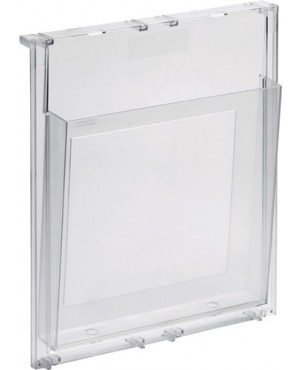 Prospekthalter H326xB280xT59mm DIN A4 Acryl