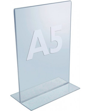 Tischaufsteller DIN A5 Acryl transp.freistehend