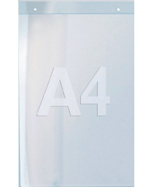 Wandprospekthalter DIN A4 hoch Acryl transp.