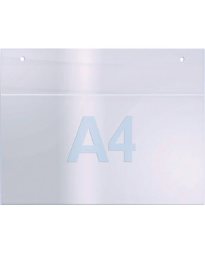 Wandprospekthalter DIN A4 quer Acryl transp.