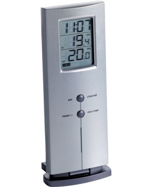 Funkthermometer Messber.auß.-40 b.60GradC/in.-10 b.60GradC H170xB65xT35mm Ku.