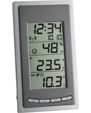 Funkthermometer Messber.auß.-40 b.60GradC/in.-10 b.60GradC H144xB81xT66mm Ku.