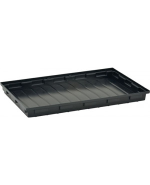 Regalwanne L980xB600xH85mmPE schwarz o.Gitterrost 30l CEMO