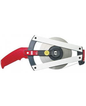 Rahmenbandmaß ERGOLINE L.30m Band-B.13mm A mm/cm EG II Alu.gelb Stahlmaßband BMI