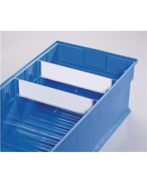 Trennw.f.Regalkasten B.235mm Styrolux transp.10St./Btl.PROMAT