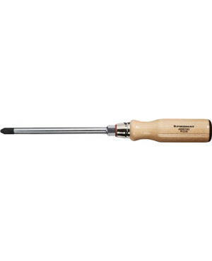 Schraubendreher PH 3x150mm L.270mm durchg.Kl. 6-Kt.-Ansatz m.Lederkappe Holzheft
