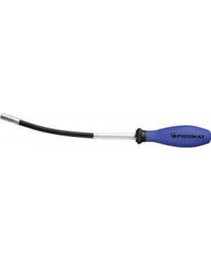 Bithalter m.Handgriff/Sprengring 1/4Zoll D6,3 flex.Schaft 3K-Heft L. 315 mm