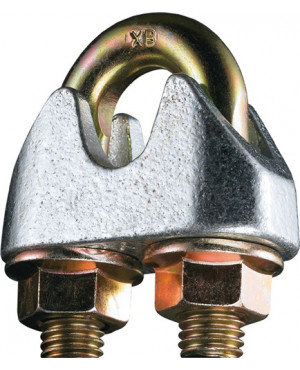 Sicherheitsdrahtseilklemme DIN 1142-EN 13411-5 Gew.M6 Nenn-Gr.6,5mm verz.