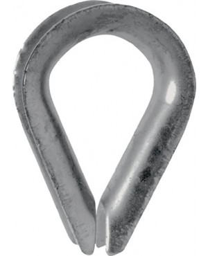 Kausche DIN 6899 Form B 5mm Seil-Nenngröße 4,0mm ZN m.tiefer Rille VE=100 St.
