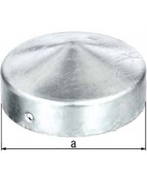 Pfostenkappe D.100mm rd.flache Form TZN GAH