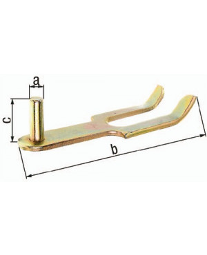 Kloben z.Einmauern 20x284mm TZN GAH
