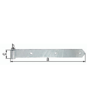Ladenband B.45mm L.500x45mm S.5mm D.16mm STA TZN rd GAH