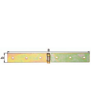 Kistenband H.400mm B.geöffnet 35mm S.2,5mm STA galv.gelb verz.GAH