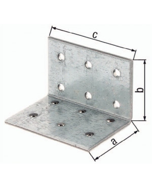 Lochplattenwinkel ETA-8/165 60x50xS2mm Löcher 16 ETA-8/165 GAH