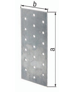 Lochplatte 140x60x2 sdmverz.EN 14545:29-2 GAH