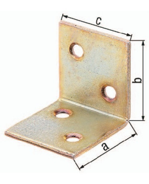 Breitwinkel Maß a 40mm Schenkel-L.40mm galv.gelb verz.gleichschenklig GAH