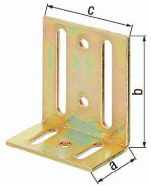 Verstellwinkel L.40 x 77mm B.65mm S.3mm STA roh verz.GAH