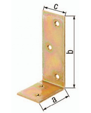 Balkenwinkel L40x80mm B.30mm ungleichschenklig STA roh