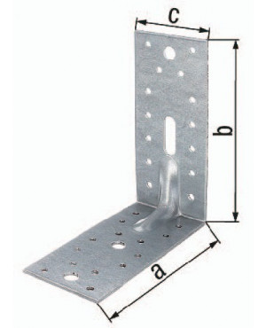 Schwerlast-Winkelverbinder ETA-8/165 150x150xS2,5mm Löcher 1/3/28 ETA-8/165 GAH