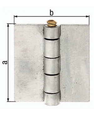 Scharnier 60x55mm STA roh 2,5mm GAH