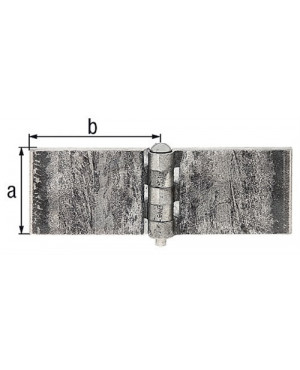 Scharnier 40x60mm STA roh 5mm GAH