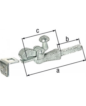 Torfeststeller Grauguss verz.190mm 6,5mm GAH