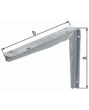 Konsole L.550mm H.300mm STA roh TZN Trgf.110kg GAH
