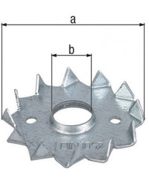 Scheibendübel D48/12mm senzimirverzinkt GAH