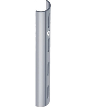 Halbrundschiene L.1500mm weißaluminium STA einreihige Lochung DIY Element System