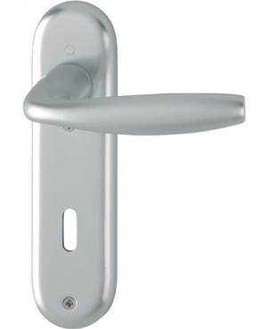 Kurzschildgarnitur NY 1810/273KP Alu.F1 PZ Drückergarnitur HOPPE