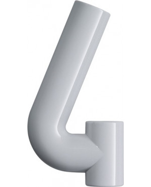 Hausnummer Ziffer 4 Spezial-Polyamid 99 reinweiß 165mm D.33mm HEWI