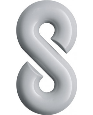 Hausnummer Ziffer 8 Spezial-Polyamid 90 tiefschwarz 165mm D.33mm HEWI