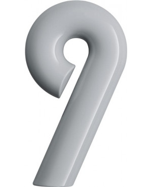 Hausnummer Ziffer 9 Spezial-Polyamid 90 tiefschwarz 165mm D.33mm HEWI