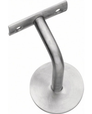 Handlaufträger VA ma D.Wandplatte 60mm gewölbte Auflage