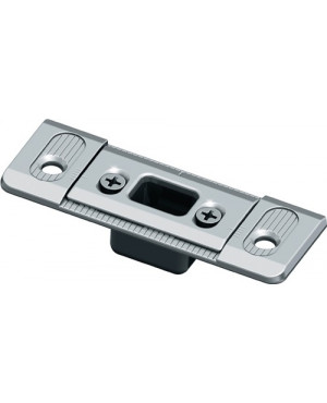 Bodenschließteil Rundstange 10mm schwarz 80 x 29 x 3,5mm